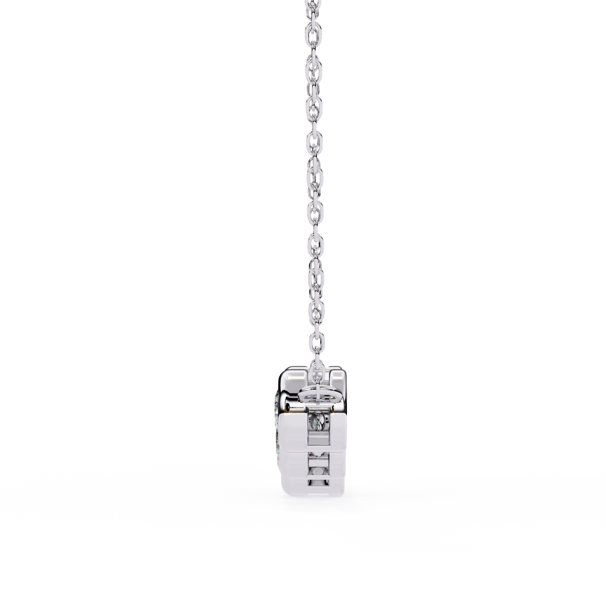 Solitairekart 0.26ct Bezel-Set Natural Diamond Bar Necklace-HI Color, VS-SI Clarity